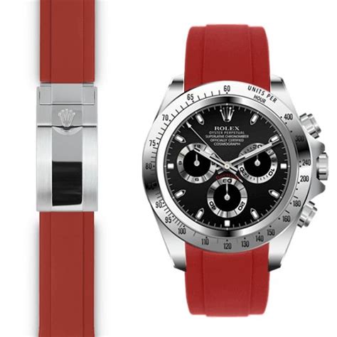 rolex daytona kautschuk armband|Rolex daytona curved end strap.